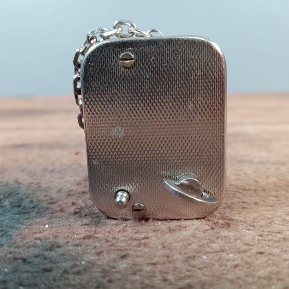 Sankyo Music Box Keychain - Etsy SWISSAIR Music Box Keychain Vintage Metal Mechanical Playing Melody